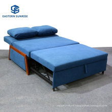 Compact Living Space Velvet Upholstered Modern Convertible Folding Futon Sofa Bed